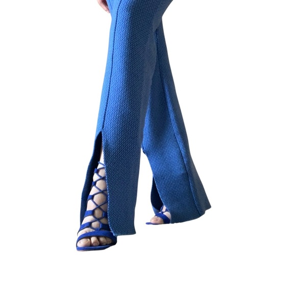 Simons Blue Knit Flare set   Pants & Top Set   Small - Picture 5 of 13